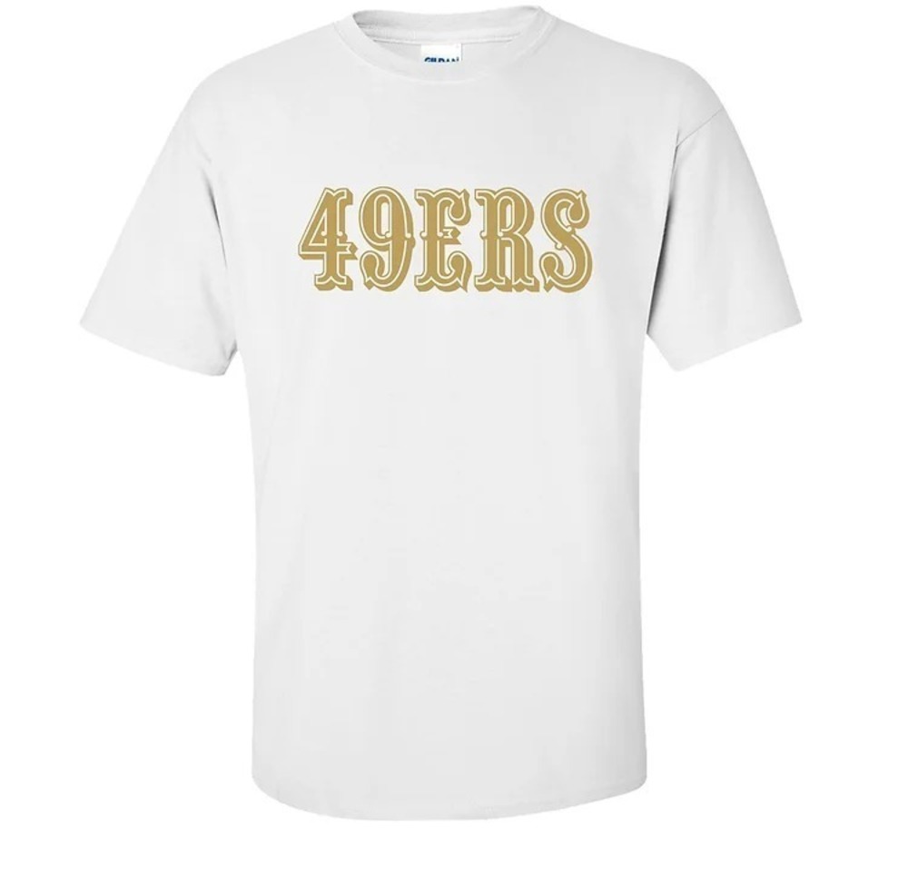 San Francisco 49ersGold Text T-Shirt